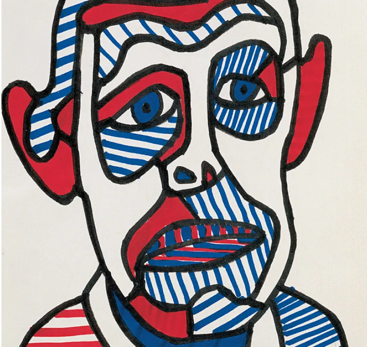 Jean Dubuffet Autoportrait